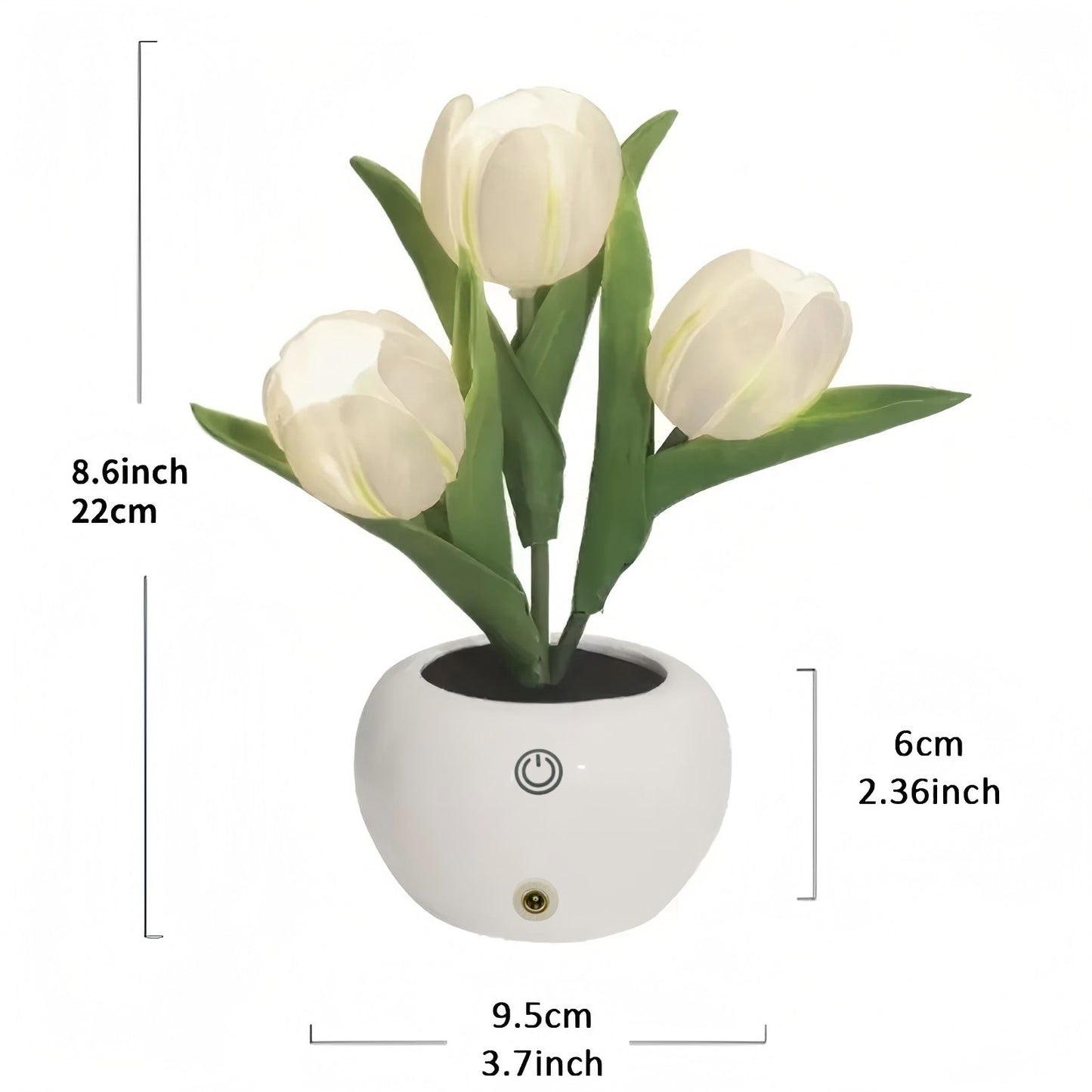 Tulip Lamp - LED Replica Tulip Table Lamp with Flower Vase for Desktop Decoration,Suitable for Home,Living Room,Desktop Decoration,Holiday Gifts,Atmosphere Decoration Lamps,Powered by USB