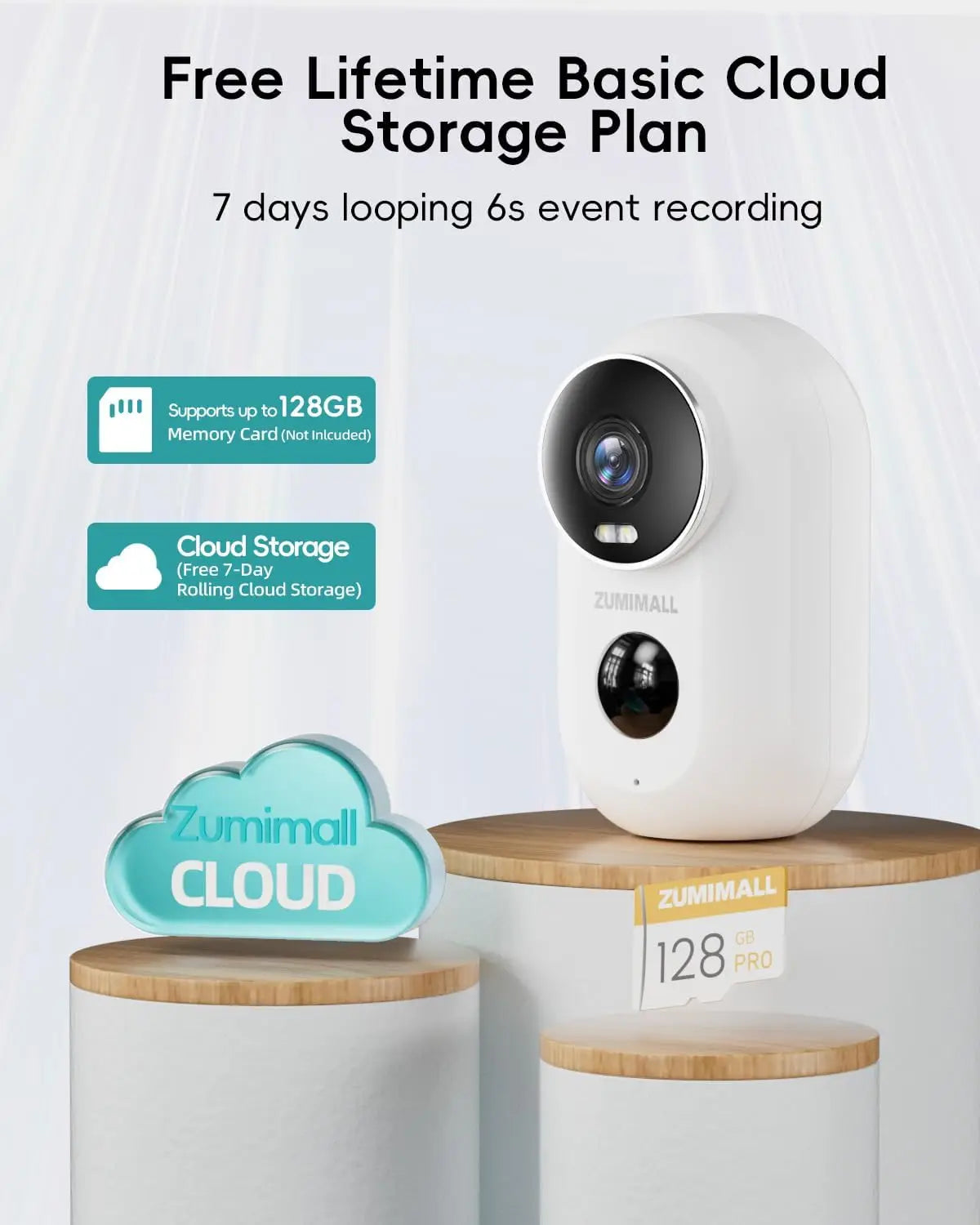 APP F5 Security Cameras Wireless Outdoor with Magnetic Mount, Battery Powered, 2.4G Wifi ,3MP Color Night Vision