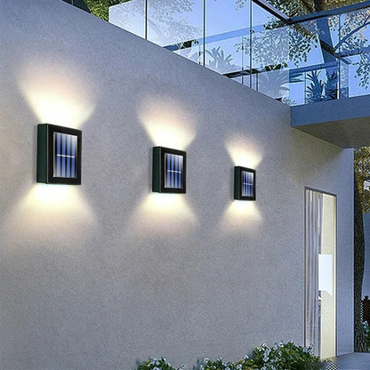 Outdoor Solar Deck Lights Path Garden Patio Pathway Stairs Step Fence Lamp 2Pcs