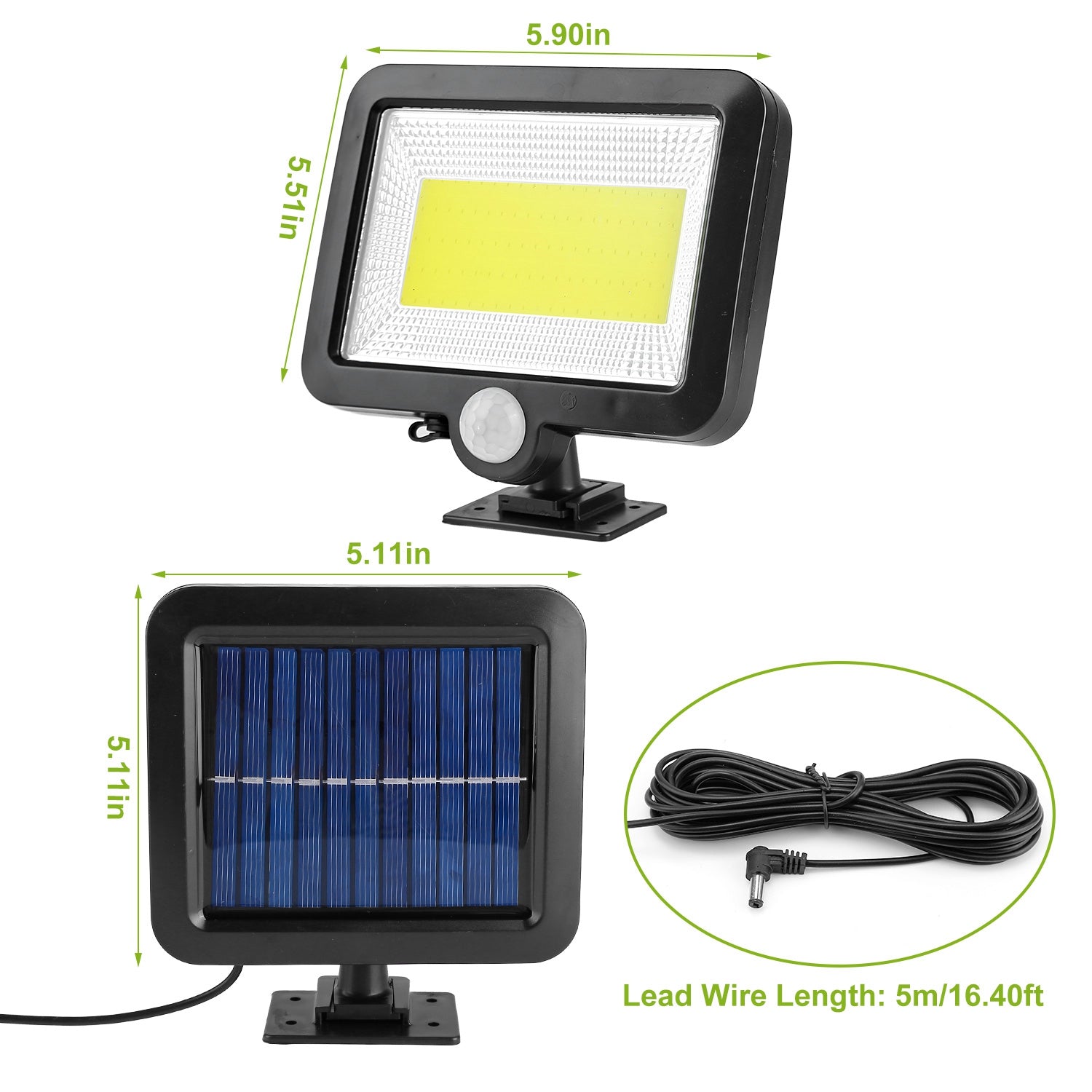 Solar Powered Wall Lights Outdoor Motion Sensor Lamp IP65 Waterproof Dusk to Dawn Sensor Light for Front Door Deck