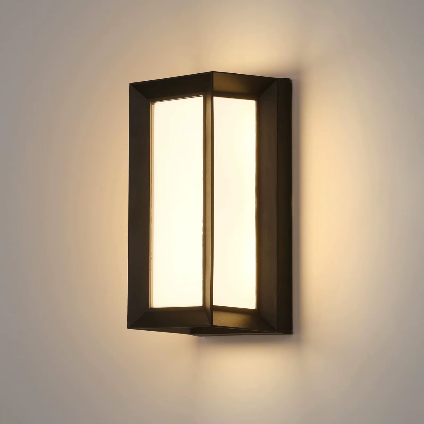LED Outdoor Wall Light, IP54 Waterproof LED Outdoor Wall Light,4000K Neutral White LED Rectangle Wall Ceiling Light, LED Outdoor