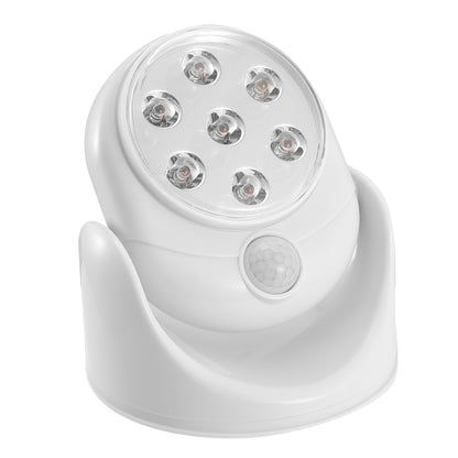 1Pc Wireless LED Spotlight Night Lamp 360 Degree Rotatable with 90 Degree Motion Sensor Battery Operated with 23Ft Sensing Range for Closet Bathroom