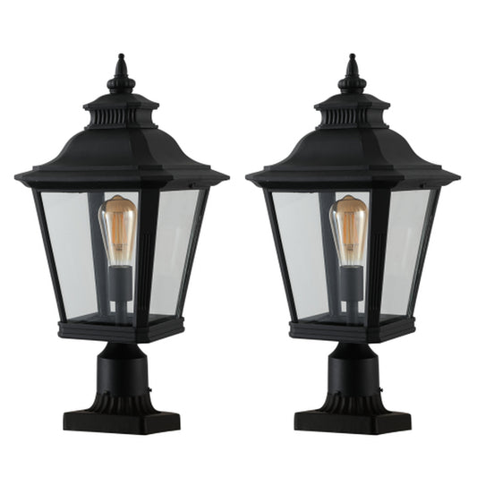 Outdoor Glass Pillar Headlights Support Many Types of Bulbs-2 Packs Unavailable Platforms- Temu