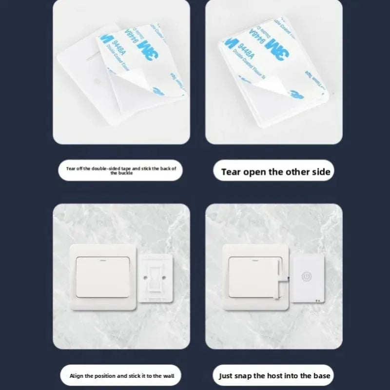 Wireless Control Light Switch off Tool Automatic Button Indoor Light Switch Button Portable Smart Wireless Control Button
