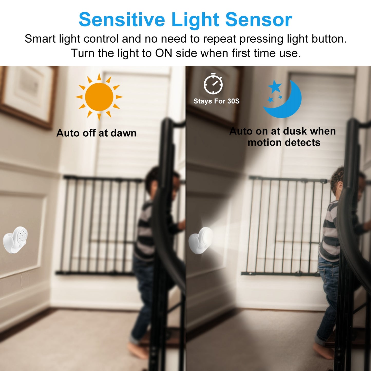 1Pc Wireless LED Spotlight Night Lamp 360 Degree Rotatable with 90 Degree Motion Sensor Battery Operated with 23Ft Sensing Range for Closet Bathroom