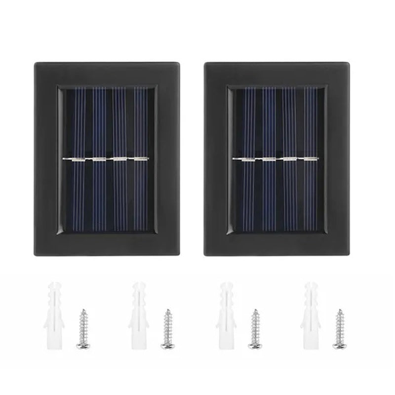 Outdoor Solar Deck Lights Path Garden Patio Pathway Stairs Step Fence Lamp 2Pcs